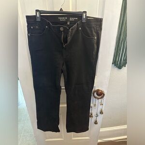 Torrid Sky High Kick Boot Cropped Jeans